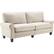Angle. Serta - Copenhagen 3-Seat Fabric Sofa - Buttercream.