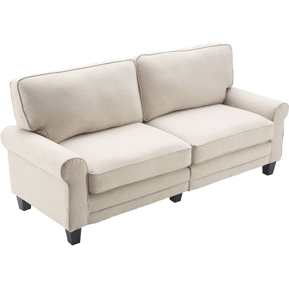 Alt View 11. Serta - Copenhagen 3-Seat Fabric Sofa - Buttercream.