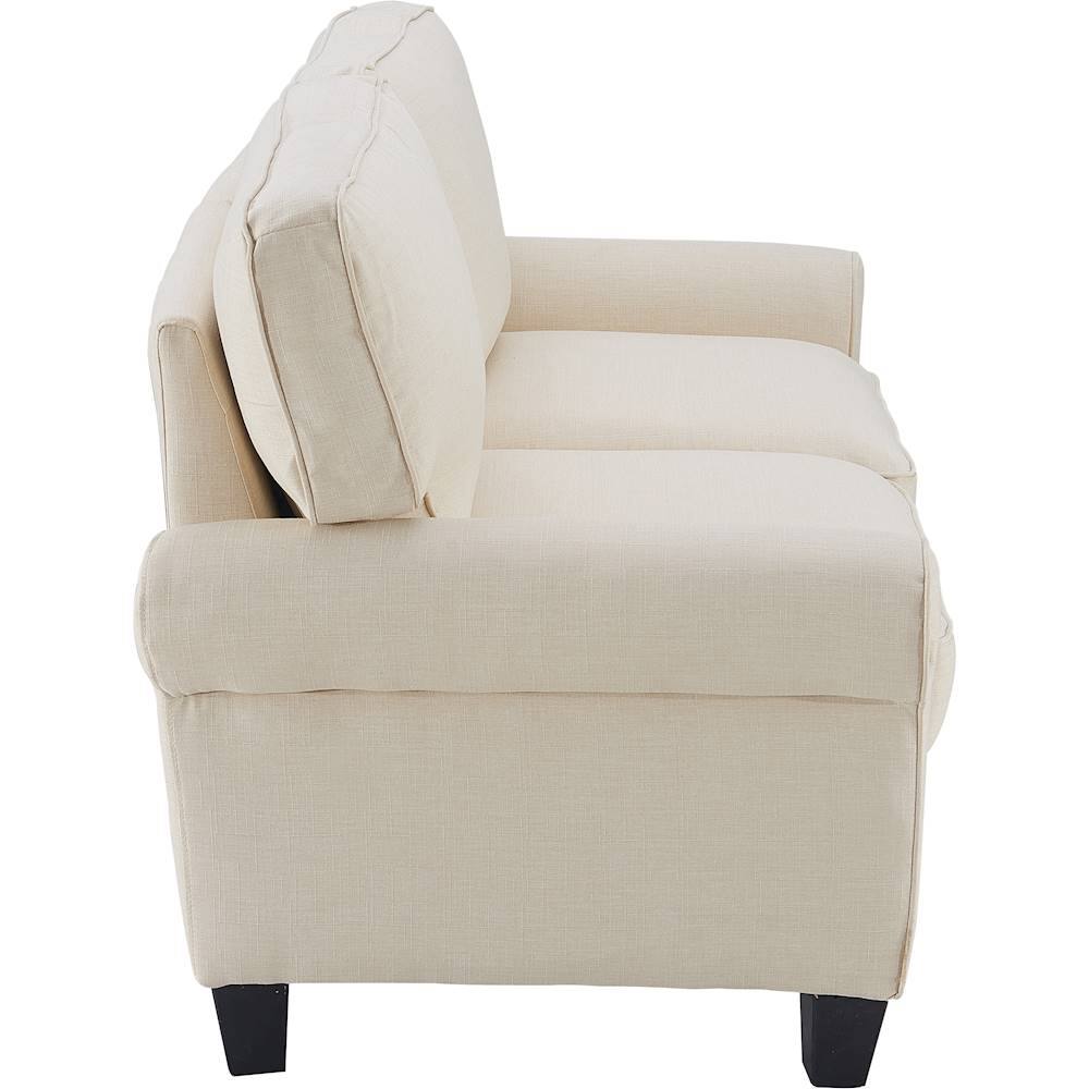 Alt View 12. Serta - Copenhagen 3-Seat Fabric Sofa - Buttercream.