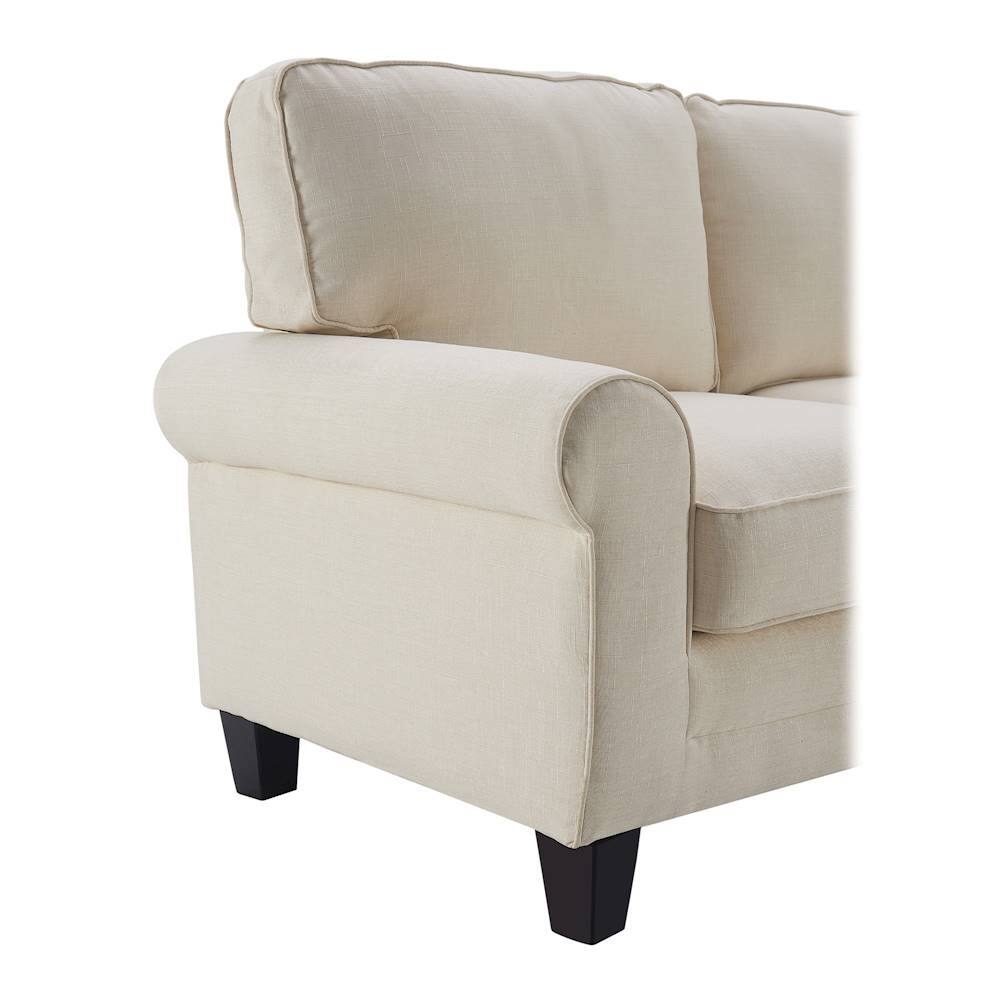 Alt View 15. Serta - Copenhagen 3-Seat Fabric Sofa - Buttercream.