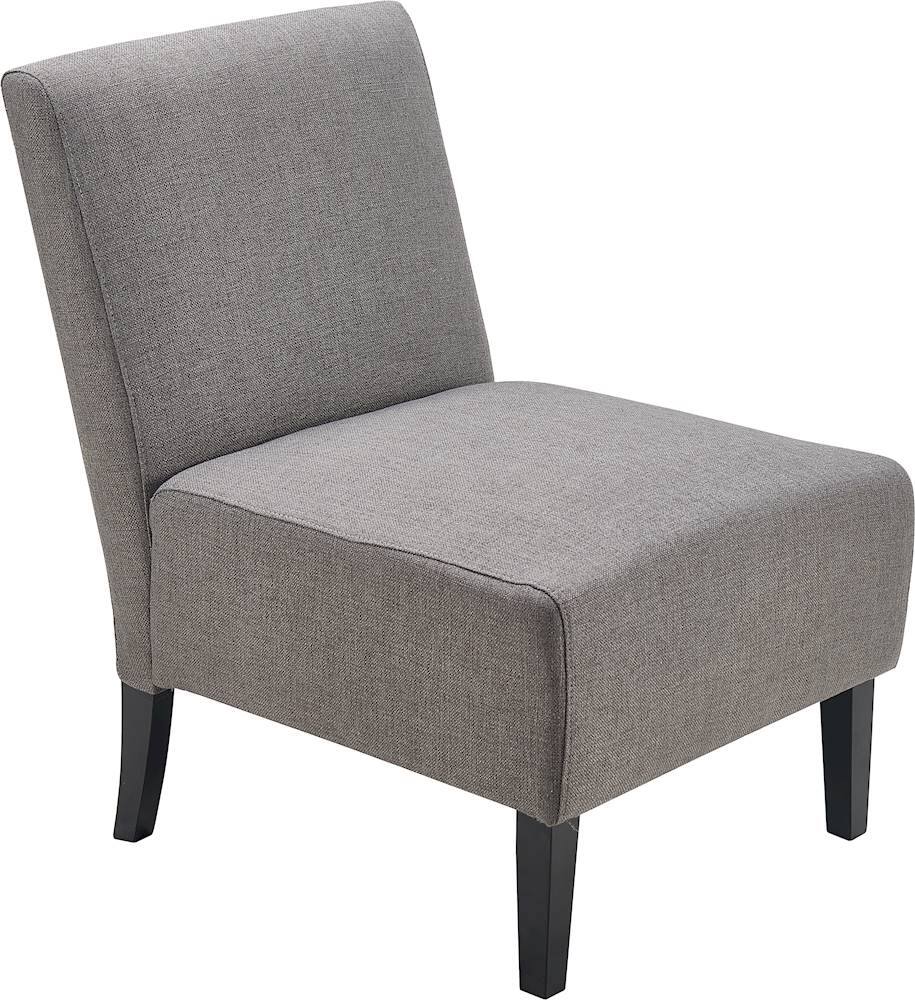 Angle. Serta - Palisades Modern Accent Slipper Chair - Gray.