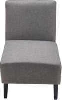 Serta - Palisades Modern Accent Slipper Chair - Gray - Front_Zoom