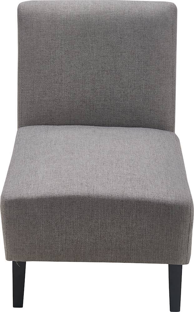 Front. Serta - Palisades Modern Accent Slipper Chair - Gray.