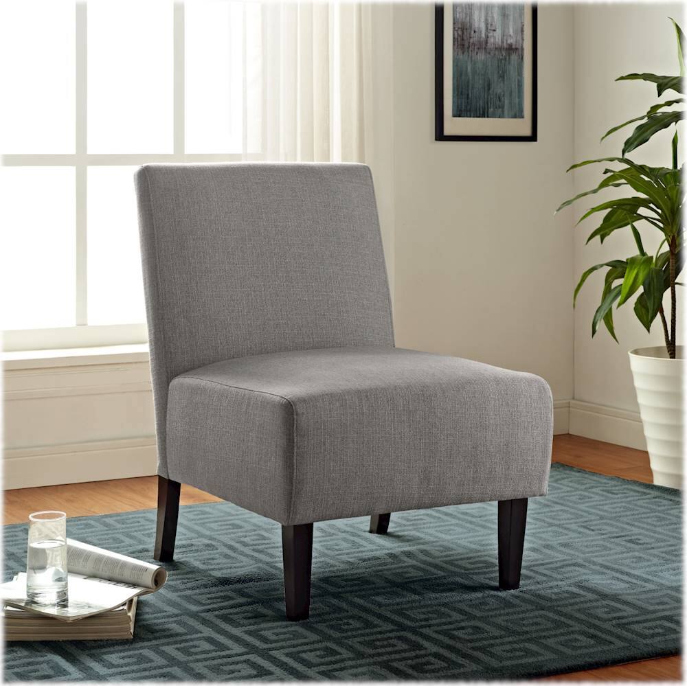 Alt View 16. Serta - Palisades Modern Accent Slipper Chair - Gray.