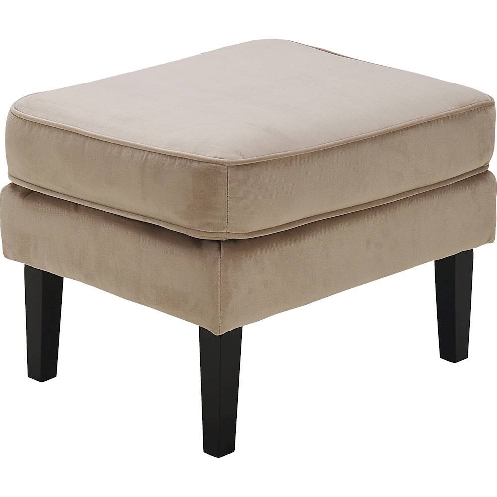 Alt View 14. Elle Decor - Olivia Chair with Ottoman - Taupe.