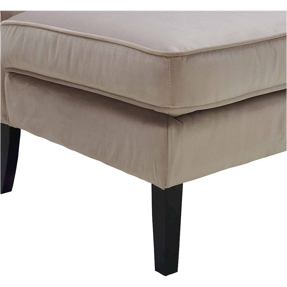 Alt View 21. Elle Decor - Olivia Chair with Ottoman - Taupe.
