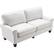 Angle. Serta - Copenhagen 3-Seat Polyester Fabric Sofa - Cream.