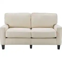 Serta - Palisades 2-Seat Fabric Loveseat - Buttercream