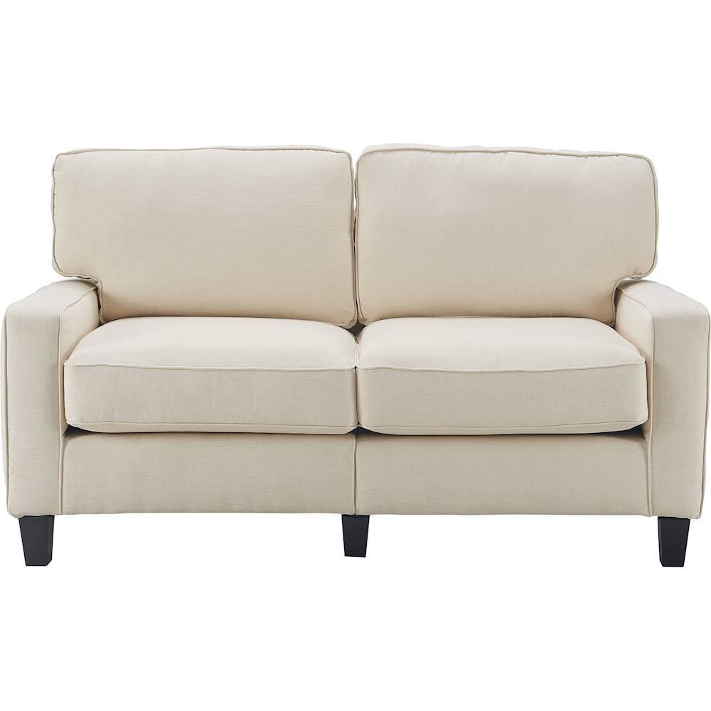 Front. Serta - Palisades 2-Seat Fabric Loveseat - Buttercream.