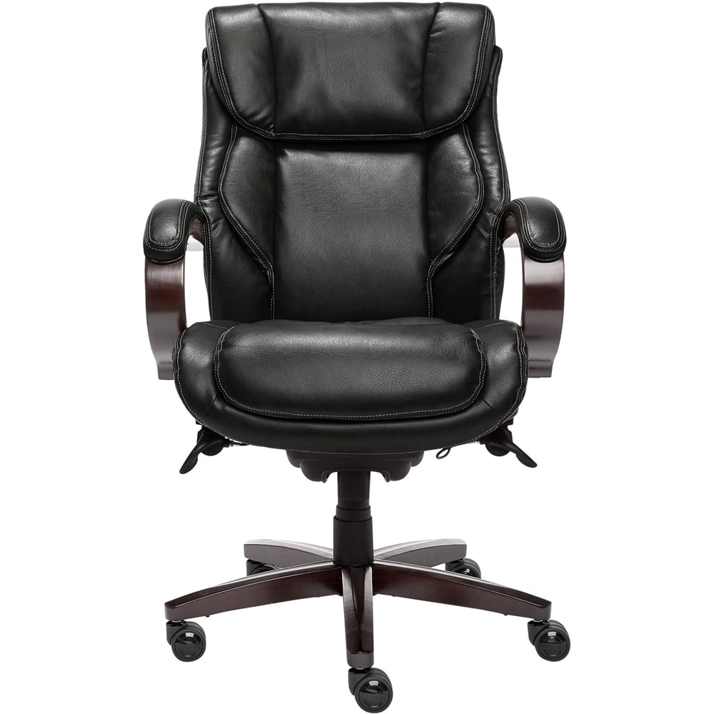 Best Buy: La-z-boy 5-pointed Star Wood And Steel Executive Chair Black 