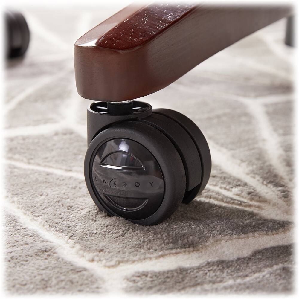 Alt View 19. La-Z-Boy - 5-Pointed Star Wood and Steel Executive Chair - Black.