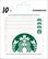 Front. Starbucks - $10 Gift Cards (4-Pack).