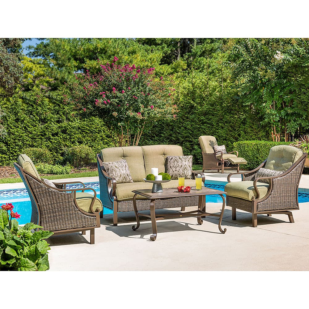 Best Buy: Hanover Ventura Series 4-Piece Lounging Set Vintage Meadow ...