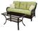 Front. Hanover - Orleans Patio Lounge Set (2-Piece) - Green.