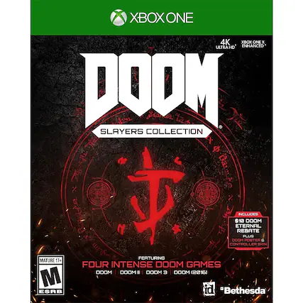 Front. Bethesda - DOOM Slayers Collection. - M (Mature 17+)