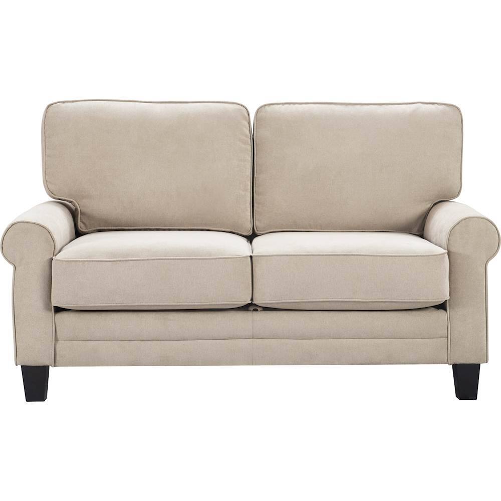 Front. Serta - Copenhagen 2-Seat Fabric Loveseat - Soft Beige.