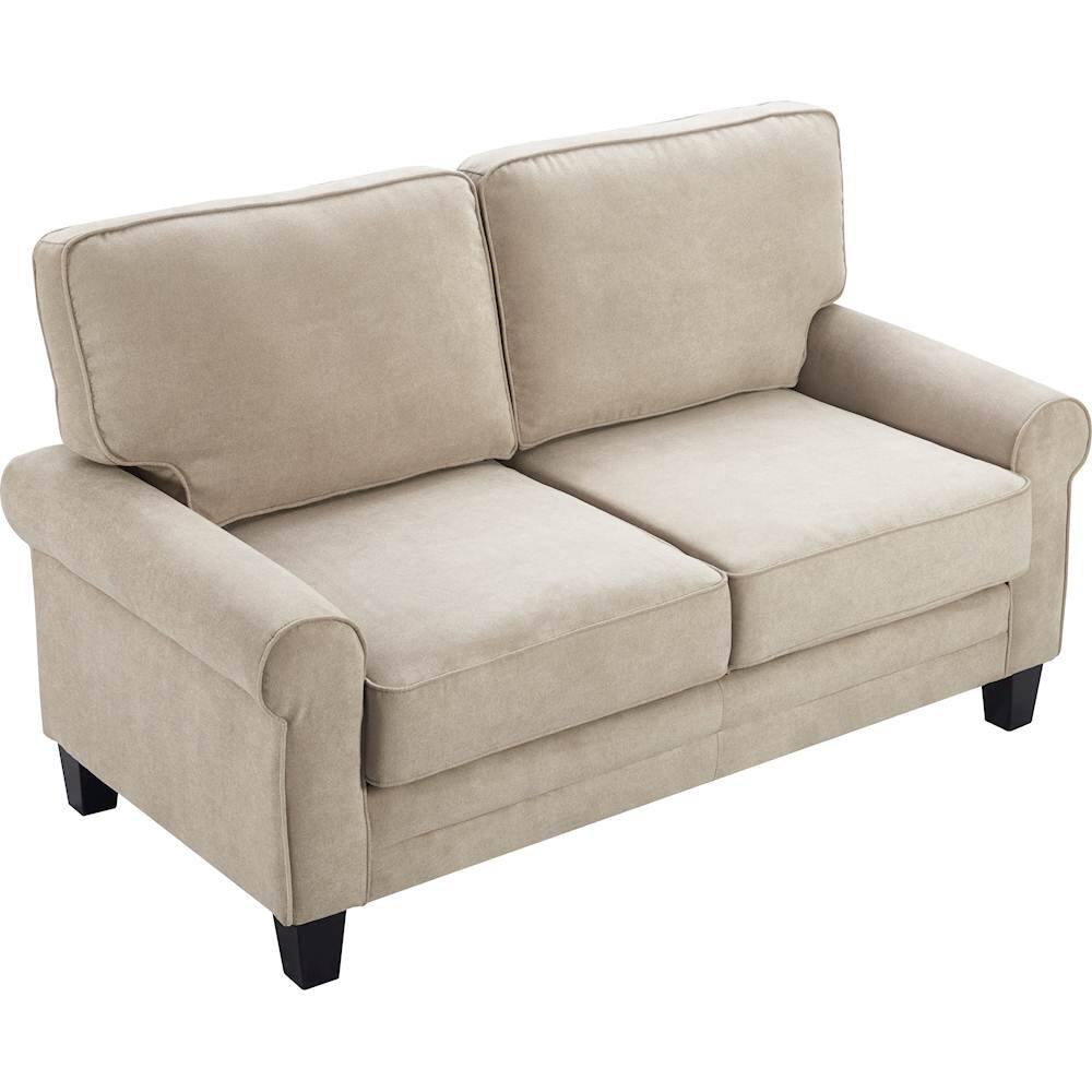 Alt View 13. Serta - Copenhagen 2-Seat Fabric Loveseat - Soft Beige.