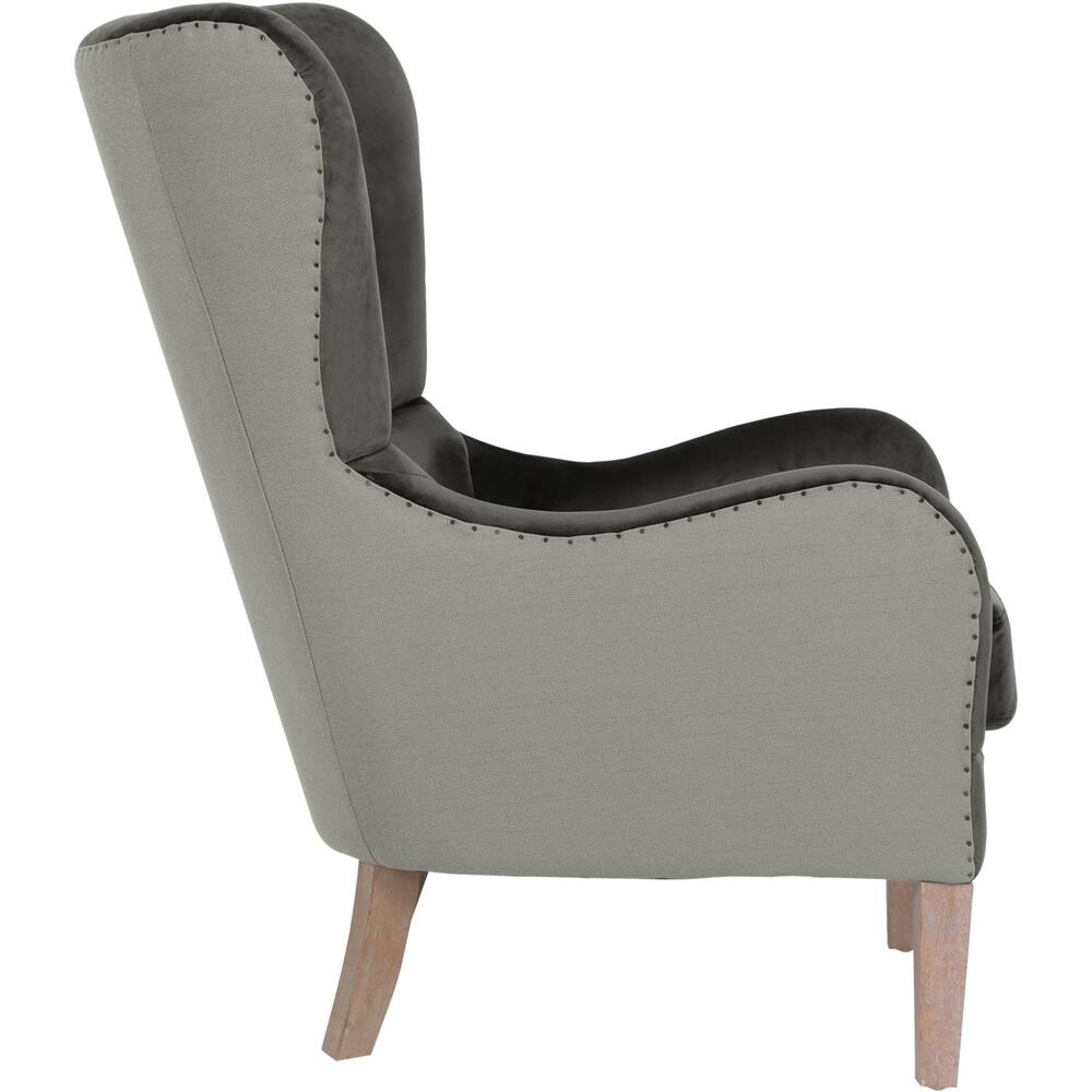 Alt View 12. Elle Decor - Wing Chair - Gray.