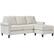 Angle. Serta - Harmon L-Shaped Fabric 2-Piece Sectional Sofa - Cream.