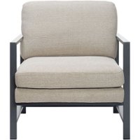 Finch - Contemporary Accent Chair - Linen - Front_Zoom