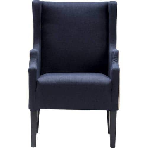 Finch - Barton Traditional Armchair - Brown/Navy