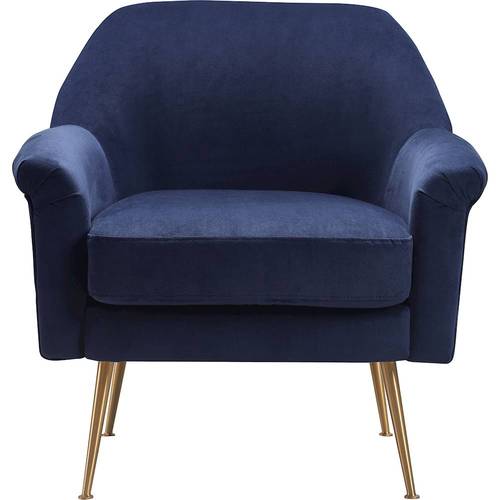 Elle Decor - Ophelia Lounge Chair - French Navy