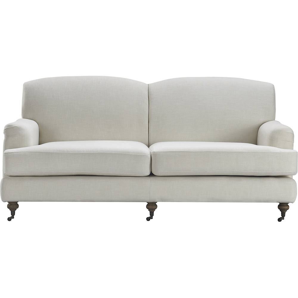 Front. Finch - Elmhurst 3-Seat Fabric Sofa - Ivory Linen.