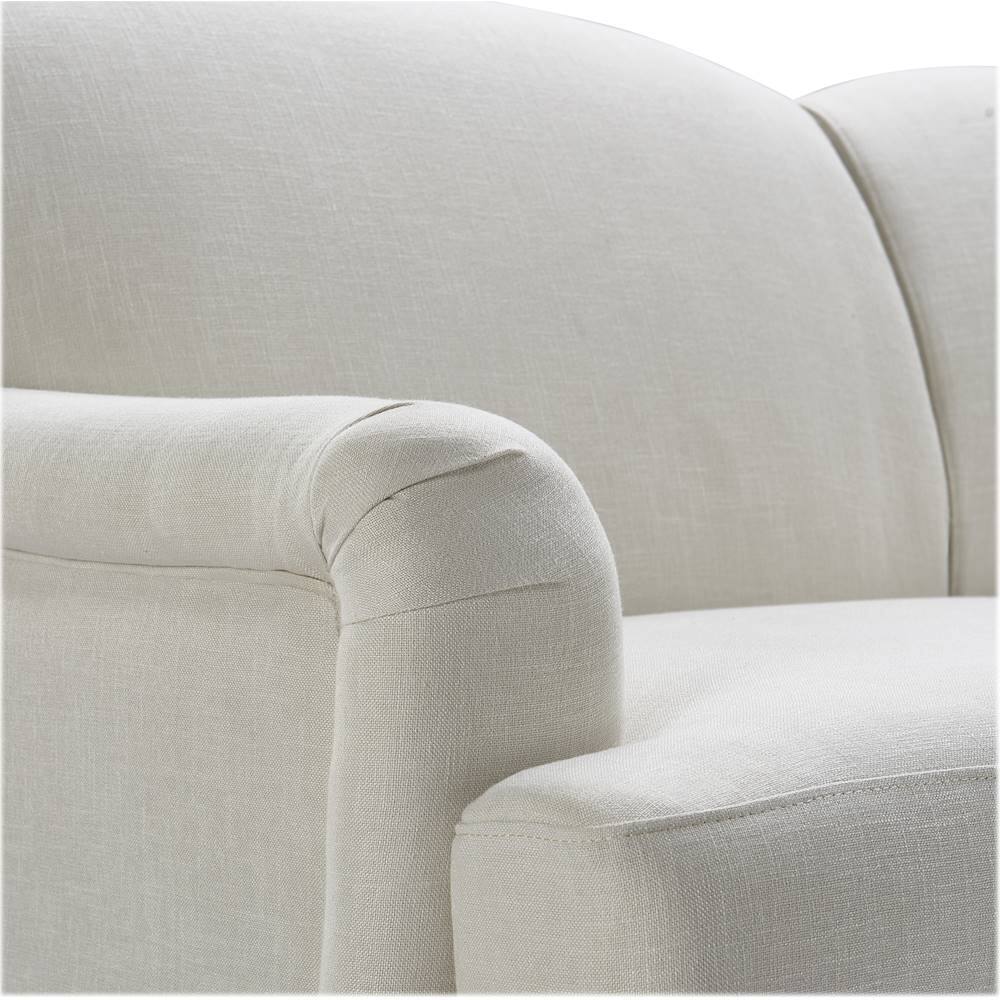 Customer Reviews: Finch Elmhurst 3-Seat Fabric Sofa Ivory Linen ...