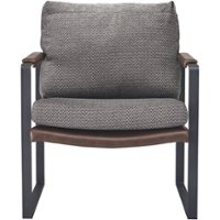 Finch - Modern Armchair - Gray - Front_Zoom