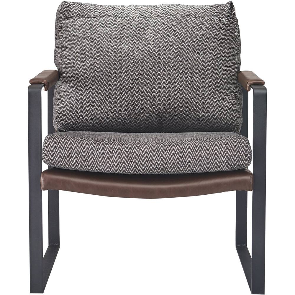 Front. Finch - Modern Armchair - Gray.