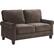Angle. Serta - Copenhagen 2-Seat Fabric Loveseat - Dark Brown.