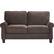Front. Serta - Copenhagen 2-Seat Fabric Loveseat - Dark Brown.