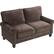 Alt View 13. Serta - Copenhagen 2-Seat Fabric Loveseat - Dark Brown.