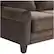 Alt View 18. Serta - Copenhagen 2-Seat Fabric Loveseat - Dark Brown.