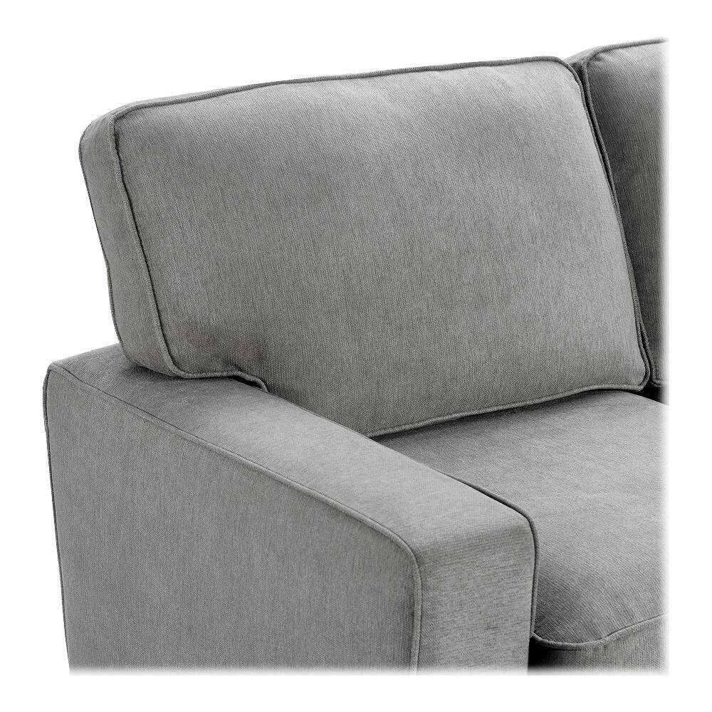 Alt View 11. Serta - Palisades Modern 2-Seat Fabric Loveseat - Soft Gray.