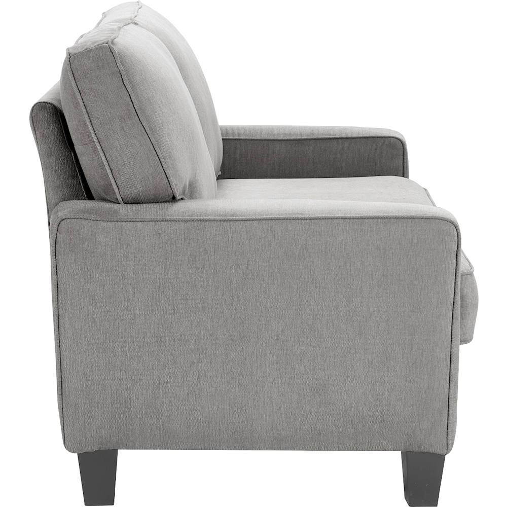 Alt View 2. Serta - Palisades Modern 2-Seat Fabric Loveseat - Soft Gray.