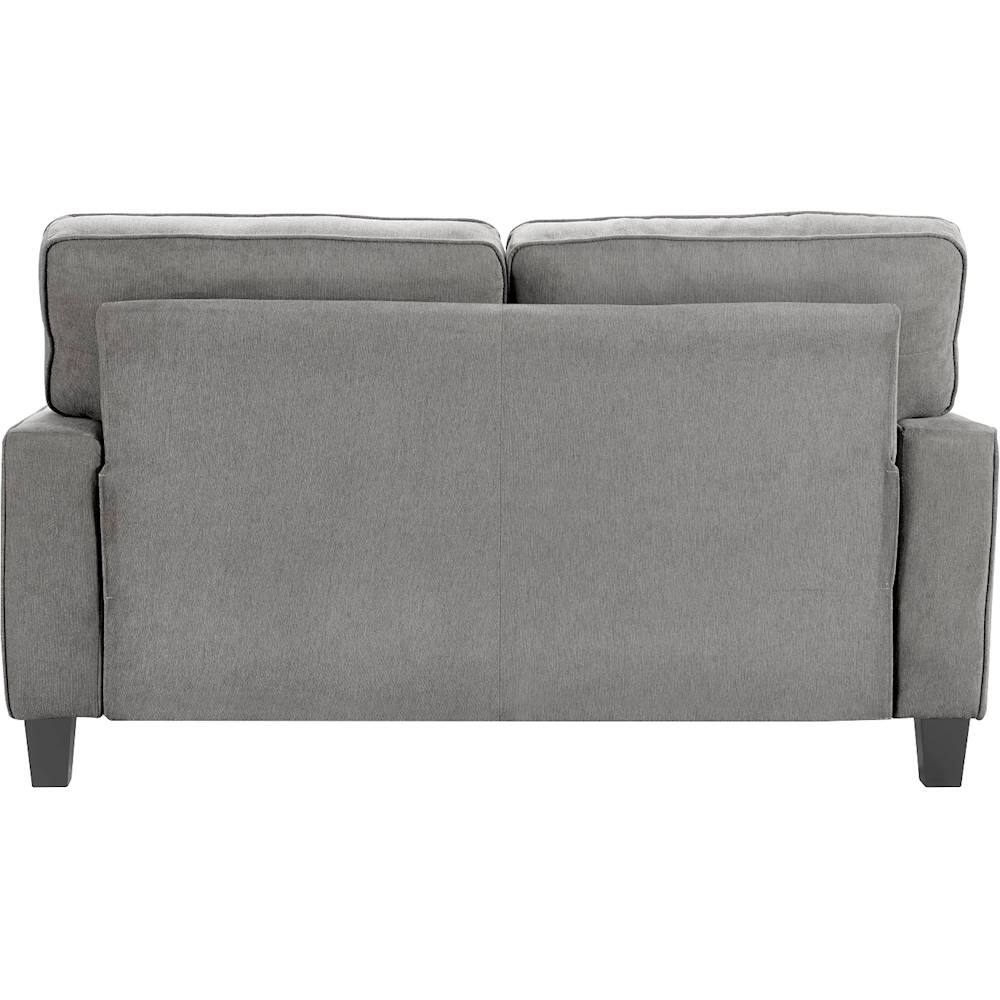 Alt View 3. Serta - Palisades Modern 2-Seat Fabric Loveseat - Soft Gray.