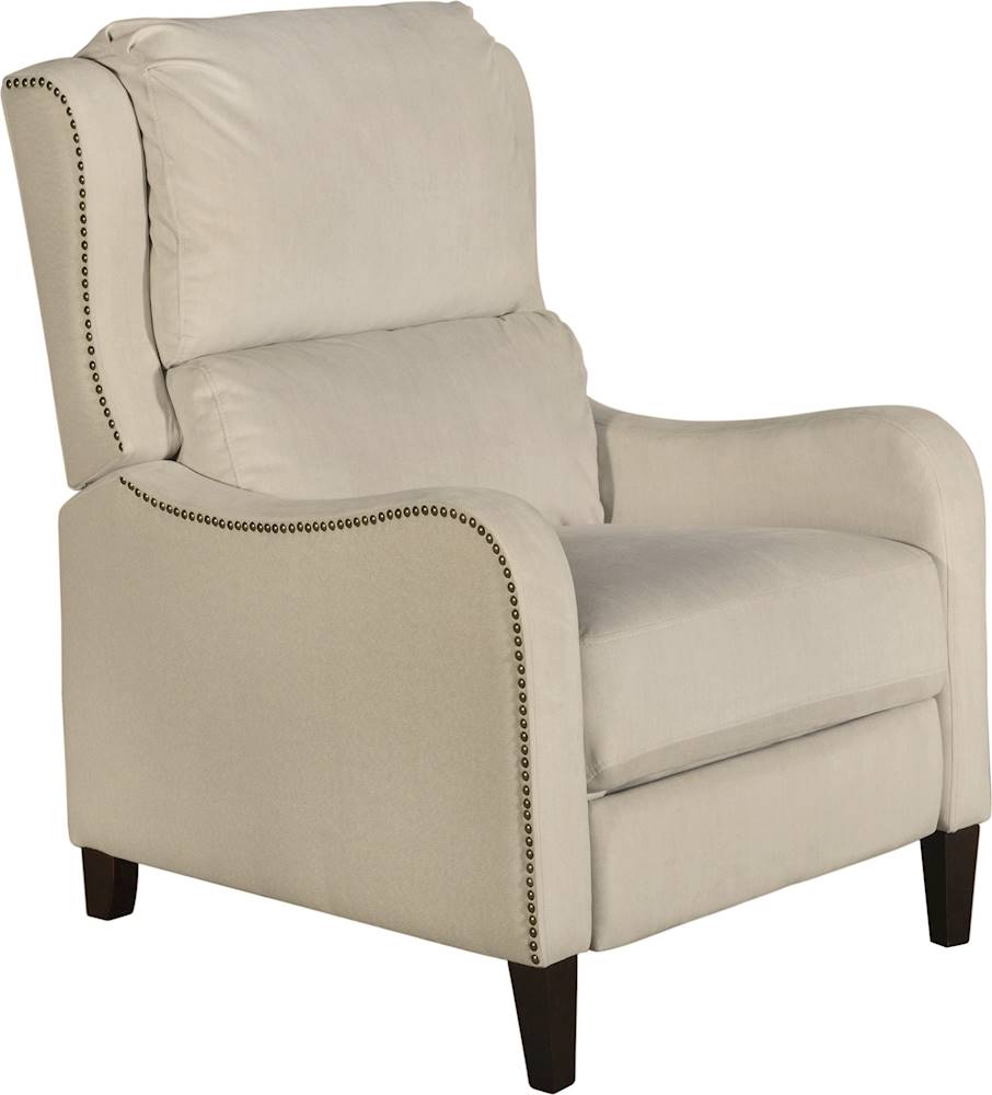 Angle View: Finch - Modern Traditional Recliner - Cream
