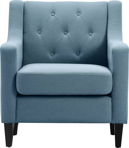Serta - Nina Contemporary Mid-Century Accent Chair - Denim Blue