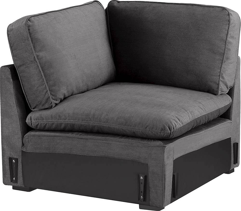 Angle. Serta - Click Decor Symphony Corner Sectional Seat - Dark Charcoal.