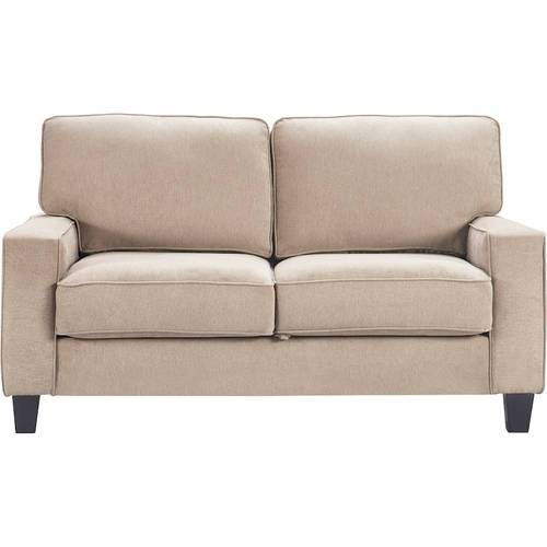 Serta - Palisades Modern 2-Seat Fabric Loveseat - Soft Beige