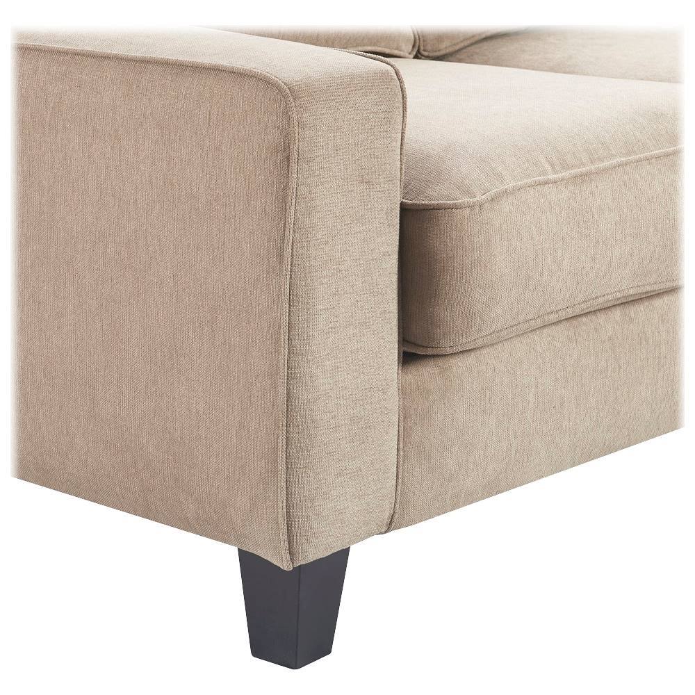 Alt View 12. Serta - Palisades Modern 2-Seat Fabric Loveseat - Soft Beige.