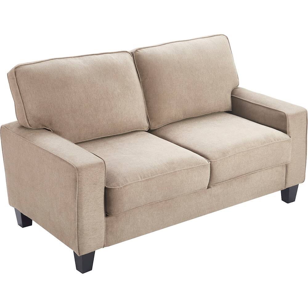 Alt View 1. Serta - Palisades Modern 2-Seat Fabric Loveseat - Soft Beige.