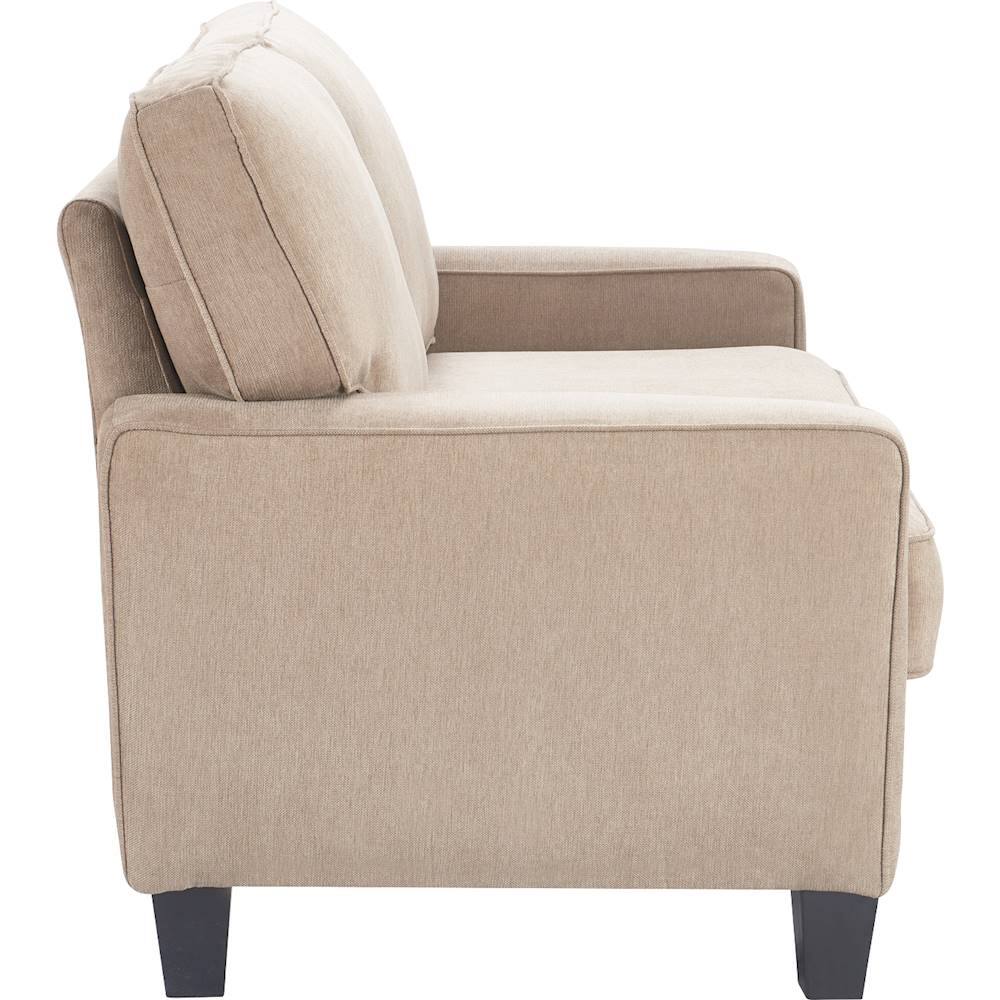 Alt View 2. Serta - Palisades Modern 2-Seat Fabric Loveseat - Soft Beige.