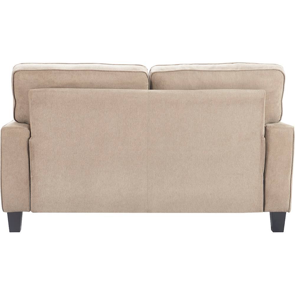 Alt View 3. Serta - Palisades Modern 2-Seat Fabric Loveseat - Soft Beige.