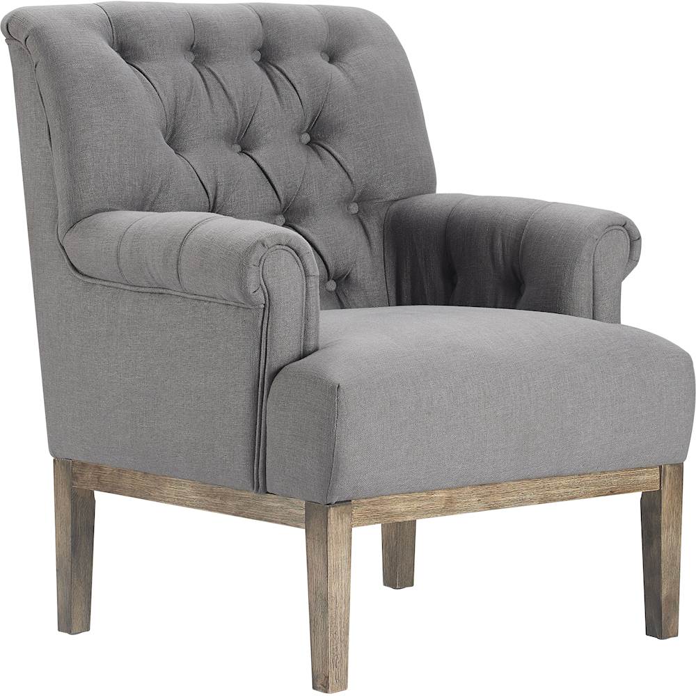 Angle View: Finch - Westport Vintage Accent Chair - Antique Gray