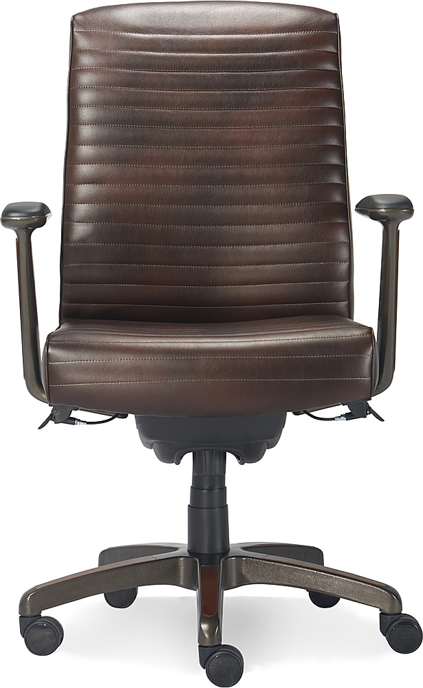 La-Z-Boy Bellamy Executive Bonded Leather Office Chair, Coffee Brown