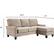 Alt View 14. Serta - Copenhagen L-Shaped Reversible Fabric 2-Piece Sectional - Soft Beige.