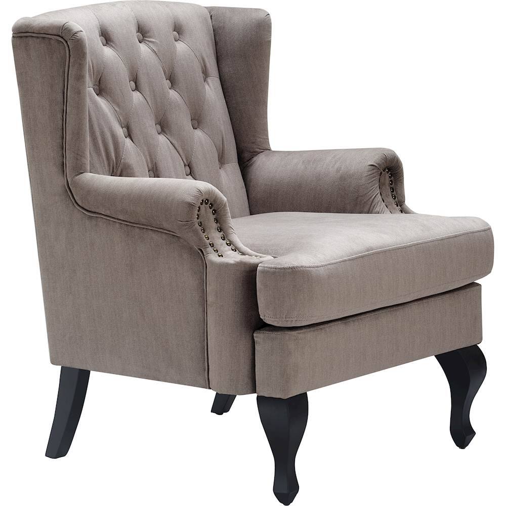 Angle View: Serta - Mason Armchair - Soft Taupe