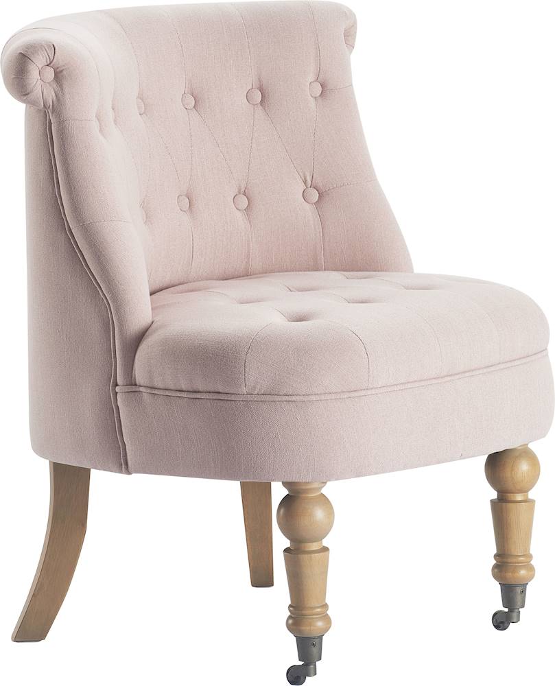 Angle View: Finch - Casual Glamour Armchair - Blush